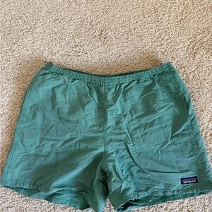 Patagonia Teal and Gray Active Shorts